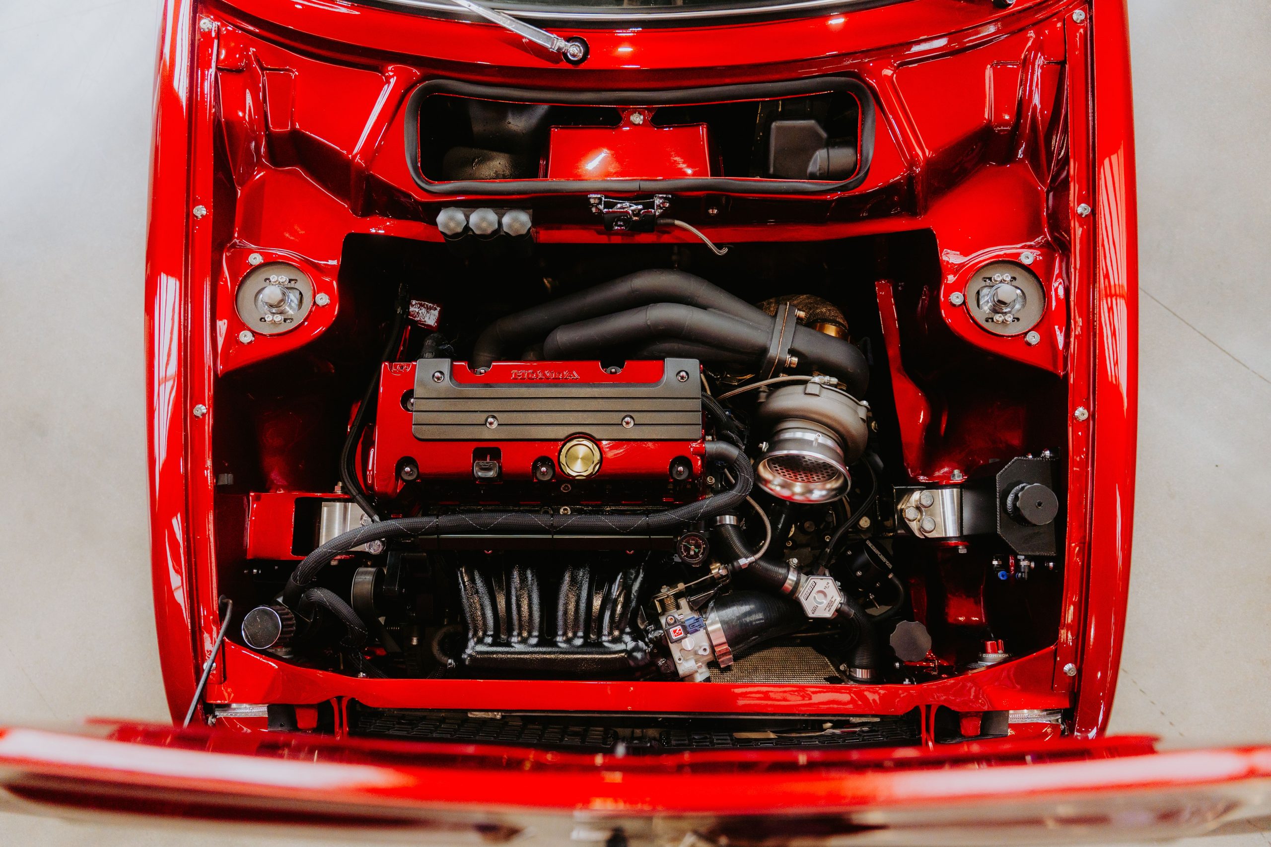 Moteur haute performance rouge détails mécaniques